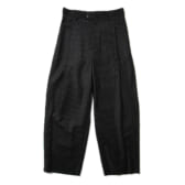 URU-WOOL-STRIPE-1-TUCK-PANTS-Black-168x168