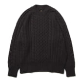 BATONER-SOLID-WOOL-CABLE-CREW-NECK-レディース-Brown-168x168