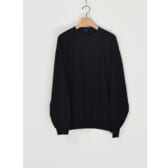 COMOLI-ウール天竺-長袖クルー-Navy-168x168