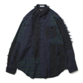 ENGINEERED-GARMENT-Combo-Short-Collar-Shirt-CP-Fringe-Stripe-Navy-168x168