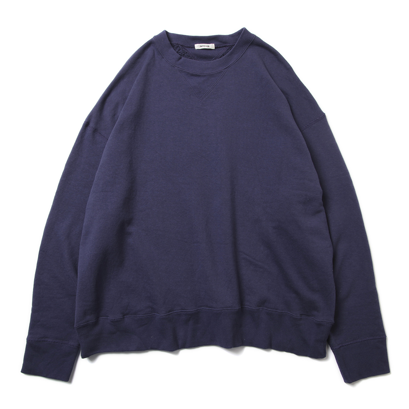 INTERIM-HYPER-BIG-V-GAZETTE-LOOP-WHEEL-SIDE-SEAMLESS-SWEAT-SHIRT-Nasu