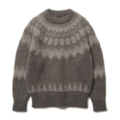 BATONER-MOHAIR-NORDIC-CREW-NECK-レディース-Khaki-168x168