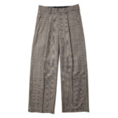 URU-WOOL-CHECK-1-TUCK-PANTS-Brown-168x168