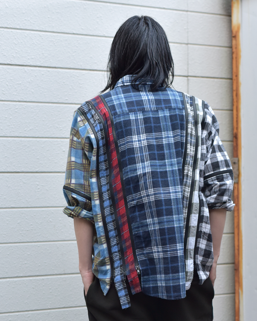 Rebuild by Needles - 7 Cuts Zipped Shirt / Wide - Fサイズ_1 背面