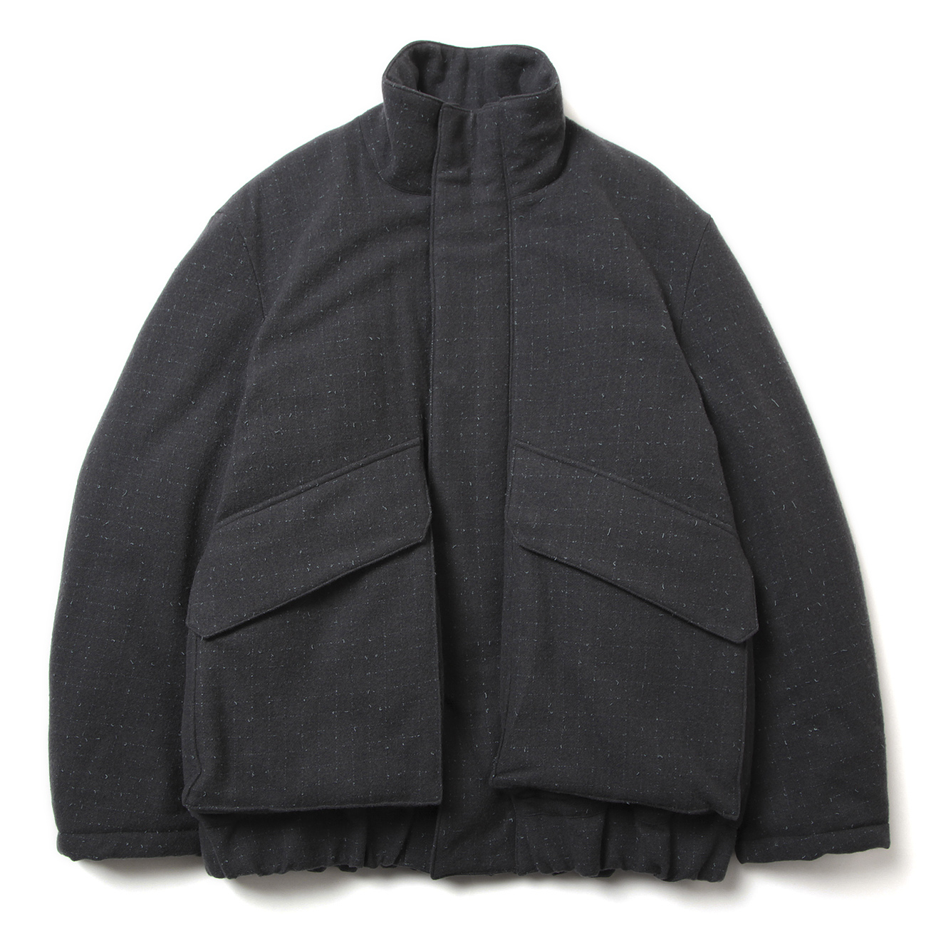 URU-WOOL-TWEED-ZIP-UP-BLOUSON-Charcoal