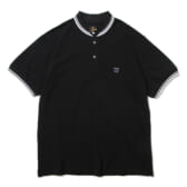 Needles-Shawl-Collar-SS-Polo-Cotton-Pique-Black-168x168