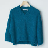 AURALEE-LINEN-COTTON-MOLE-KNIT-V-NECK-SHORT-PO-レディース-Blue-168x168