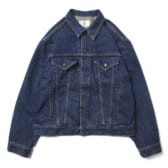 CIOTA-インディゴ-スビンコットン-13.5oz-デニム-4PKジャケット-Dark-Blue-Damage-168x168