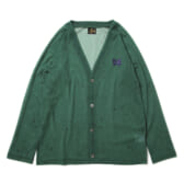 Needles-V-Neck-Cardigan-Poly-Mesh-Floral-Printed-レディース-Green-168x168