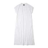 BATONER-WOMEN-TORNADE-COTTON-HIGH-GAUGE-URAKE-CREW-NECK-SS-ONE-PIECE-レディース-White-168x168
