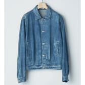 AURALEE-SELVEDGE-FADED-LIGHT-DENIM-BLOUSON-Lightning-Effect-Indigo-168x168