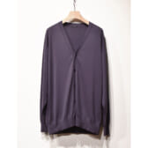 COMOLI-18G-Vネックカーディガン-Fade-Nav-168x168