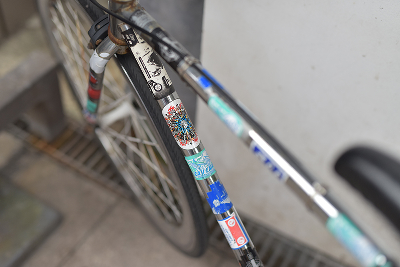 自転車のステッカー