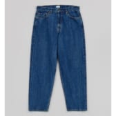 CIOTA-インディゴ-スビンコットン-13.5oz-ワイドテーパードデニム-Dark-Blue-Damage-168x168