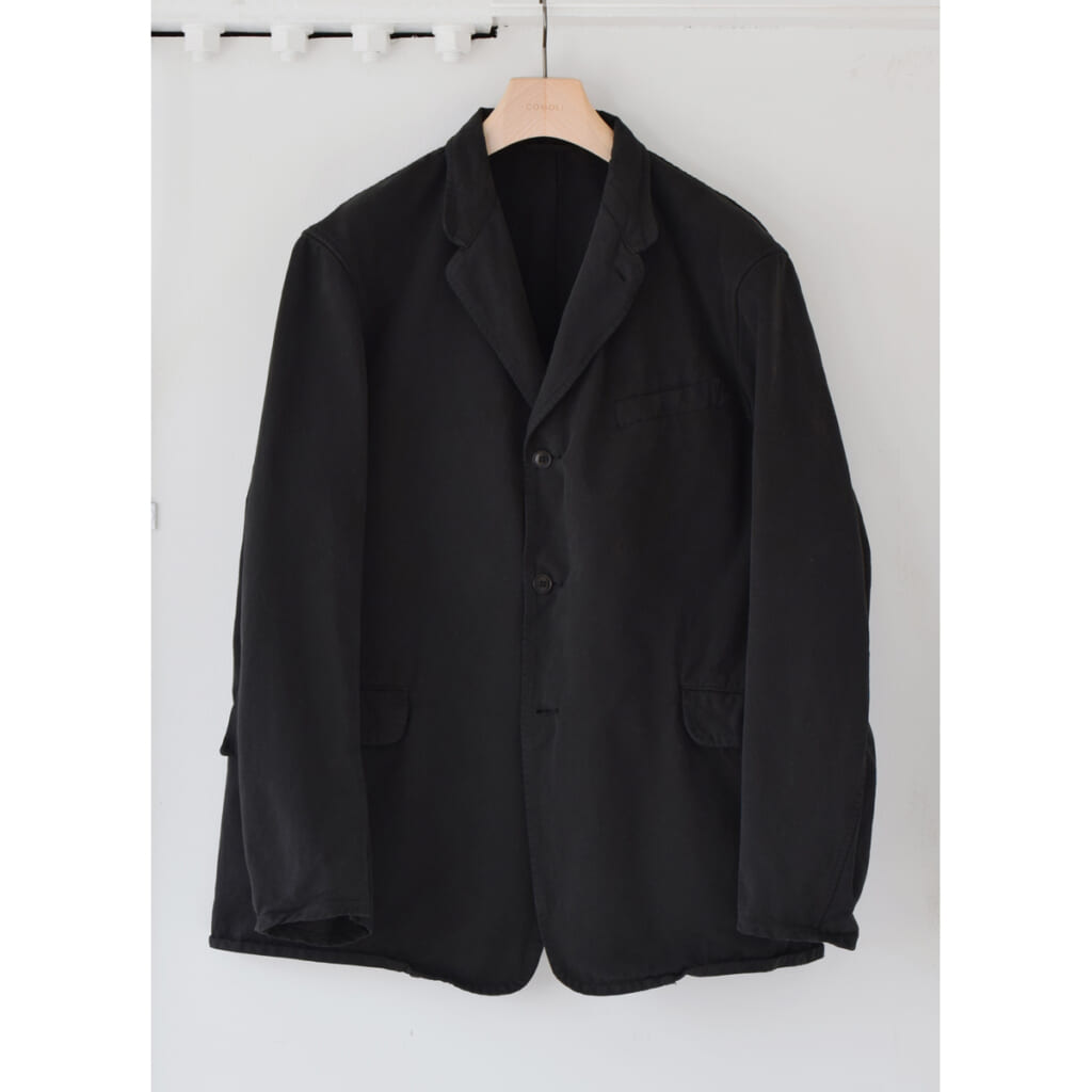 COMOLI-製品染-ジャケット-Black-1024x1024