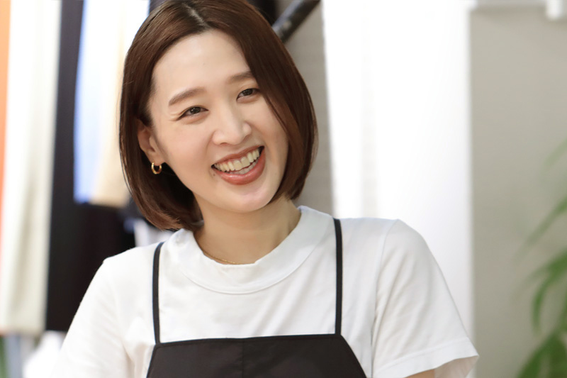 笑顔の様子
