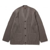 BATONER-SOLID-WOOL-RIB-CARDIGAN-メンズ-Walnut-168x168