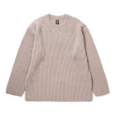 BATONER-SOLID-WOOL-RIB-CREW-NECK-メンズ-Beige-168x168