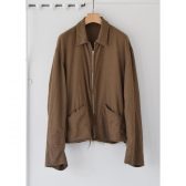 COMOLI-KHAKI縮絨ウール-ジップショートジャケット-Khaki-168x168