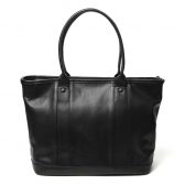 LEATHER-SILVER-MOTO-BAG40-ジップトートバッグ-Black-168x168