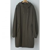 AURALEE-BRUSHED-ALPACA-WOOL-MELTON-HOODED-COAT-メンズ-Dark-Olive-168x168