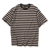 Needles-SS-Crew-Neck-Tee-Cotton-Stripe-Jersey-Black-Grey-168x168