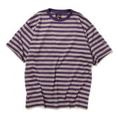Needles-SS-Crew-Neck-Tee-Cotton-Stripe-Jersey-Purple-Grey-168x168