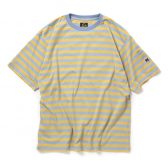 Needles-SS-Crew-Neck-Tee-Cotton-Stripe-Jersey-Sax-Yellow-168x168