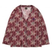 V-Neck-Cardigan-Poly-Mesh-Paisley-Printed-BordeauxNeedles--168x168
