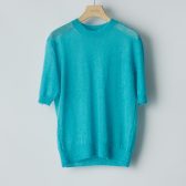 AURALEE-KID-MOHAIR-SHEER-KNIT-TEE-レディース-Turquoise-Blue-168x168