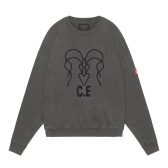 C.E-CAV-EMPT-OVERDYE-WB-HEADS-x-4-C.E-CREW-NECK-Charcoal-168x168