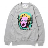 COMME-des-GARCONS-SHIRT-cotton-pile-plain-with-print-I-Andy-Warhol-Top-Grey-168x168