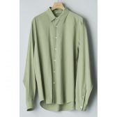 AURALEE-HARD-TWIST-COTTON-SILK-VIYELLA-SHIRT-メンズ-Sage-Green-168x168