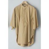 AURALEE-WASHED-FINX-TWILL-HALF-SLEEVED-PO-SHIRT-レディース-Light-Brown-168x168