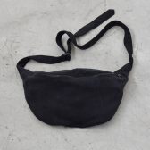 COMOLI-シルクネップ-ウエストバッグ-Black-168x168