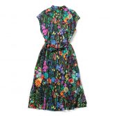 ENGINEERED-GARMENTS-Banded-Collar-Dress-Cotton-Floral-Lawn-レディース-Black-168x168
