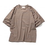 WELLDER-Stripe-Short-Sleeve-Beige×Black-168x168
