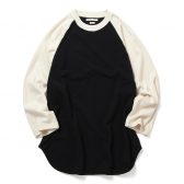 blurhms-CoSilk-Nep-Baseball-Raglan-Tee-Black-Navy-BODY×Ivory-168x168