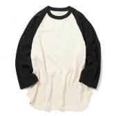 blurhms-CoSilk-Nep-Baseball-Raglan-Tee-Ivory-BODY×Black-Navy-168x168