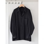 COMOLI-シルクノイル-シャツジャケット-Black-168x168