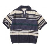 YOKE-BORDER-MESH-KNIT-SKIPPER-POLO-SHIRT-Navy×Beige-168x168