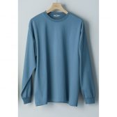 AURALEE-LUSTER-PLAITING-LS-TEE-メンズ-Dusty-Blue-168x168
