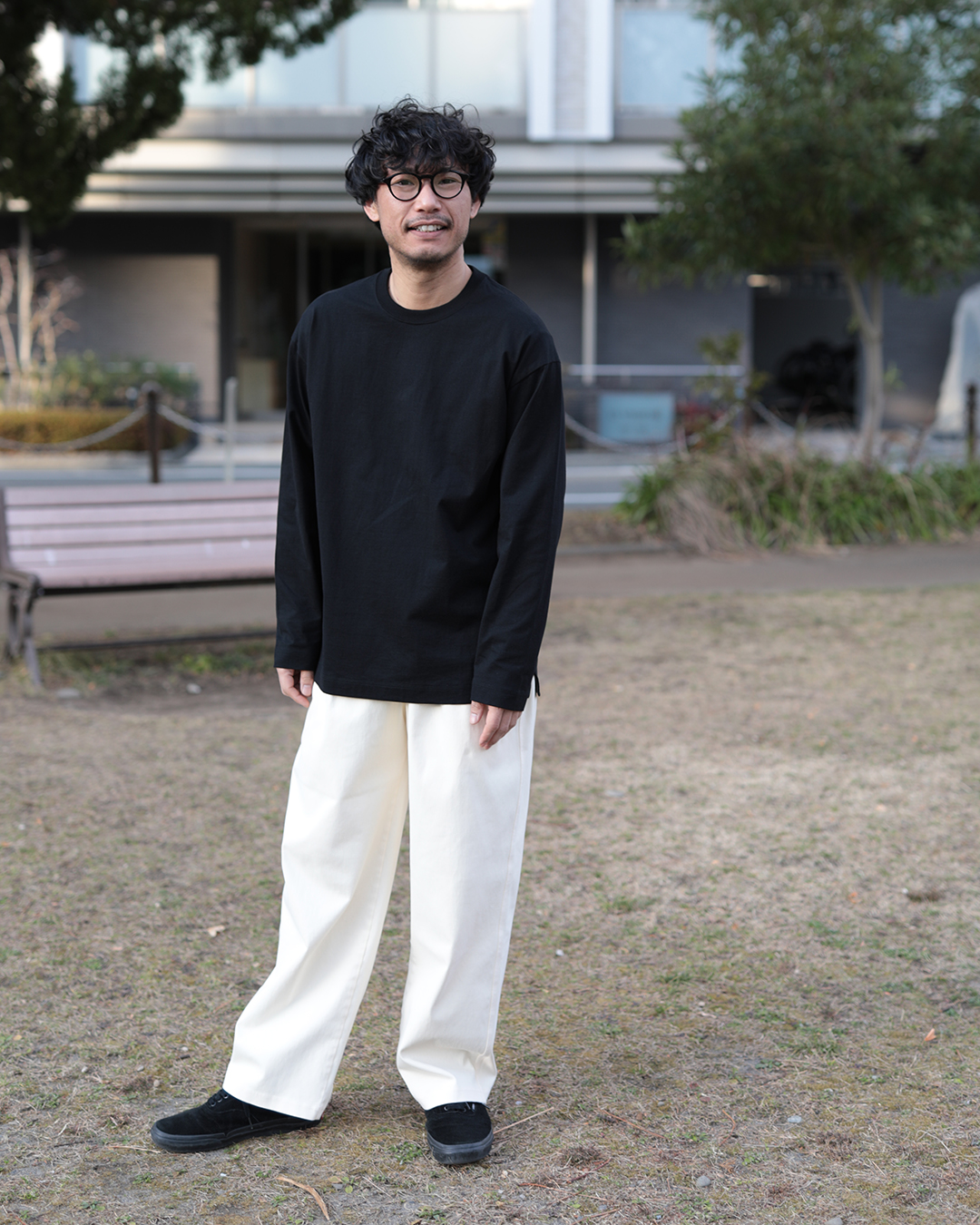 BIO TEE CREW-NECK (L/S) 着用
