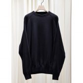 COMOLI-LWコットン裏毛-クルーネック-Black-168x168