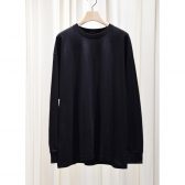 COMOLI-コットンジャージ-長袖Tシャツ-Black-168x168