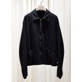 COMOLI-シルクネップ-ジップショートジャケット-Black-168x168