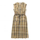ENGINEERED-GARMENTS-Bush-Dress-Cotton-Madras-Plaid-レディース-Olive-168x168