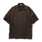 AURALEE-WASHED-FINX-TYPEWRITER-OPEN-COLLAR-HALF-SLEEVED-SHIRT-メンズ-Dark-Brown-168x168