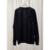 COMOLI-サープラス-長袖シャツ-Black-168x168