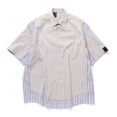 N.HOOLYWOOD-2251-SH53-016-peg-HALF-SLEEVE-SHIRT-Gray-Stripe-168x168